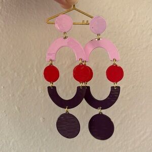J. Crew tricolor earrings